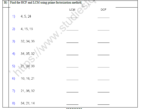 CBSE Class 8 Mathematics Factors And Multiples Bridge